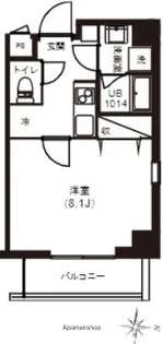 レピュア両国レジデンス【4階】の間取り