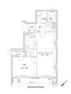 クレジデンス日本橋浜町【3階】の間取り