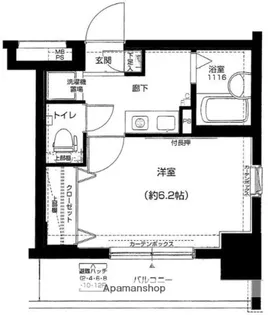 メインステージ門前仲町【7階】の間取り