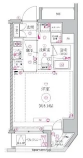 ベルシード森下Ⅱ【4階】の間取り