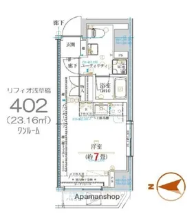 リフィオ浅草橋【4階】の間取り