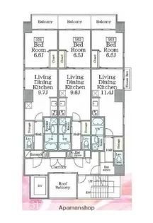 T.F FLAT【5階】の間取り