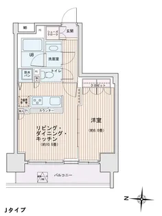 エスティメゾン錦糸町Ⅱ【0708号室】の間取り