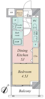 グランカーサ曳舟【5階】の間取り