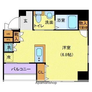 ガリシア日本橋水天宮Ⅱ【2階】の間取り