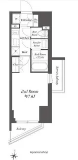 WORVE東京木場【5階】の間取り