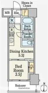クレストコート本所吾妻橋【2階】の間取り