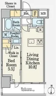 クレストコート本所吾妻橋【11階】の間取り