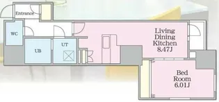 プレール・ドゥーク錦糸公園前【6階】の間取り