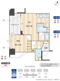 エコロジー柳橋レジデンス【6階】の間取り