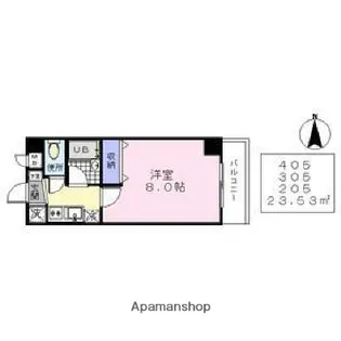 東京都江東区森下3丁目【マンション】の間取り