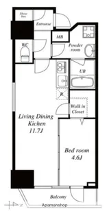 エルスタンザ駒形【8階】の間取り