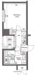 LOG勝どき【12階】の間取り
