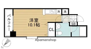 ルクレ森下レジデンス【9階】の間取り