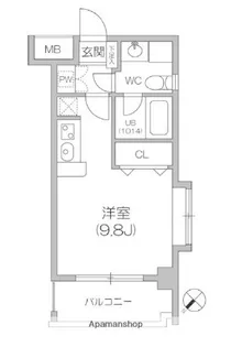ルクレ森下レジデンス【706号室】の間取り