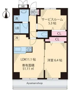 インペリアル パークⅠ【3階】の間取り