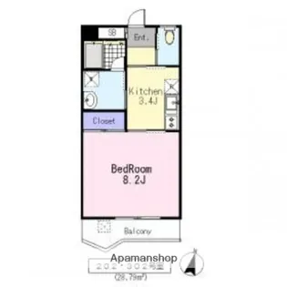 メゾンボナール【3階】の間取り