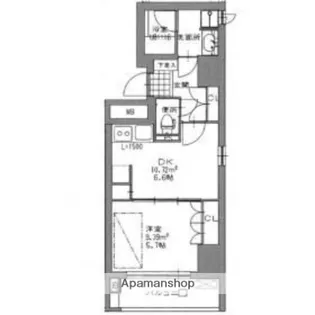 パルム深川【4階】の間取り