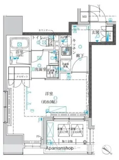 クレイシア日本橋水天宮前【3階】の間取り