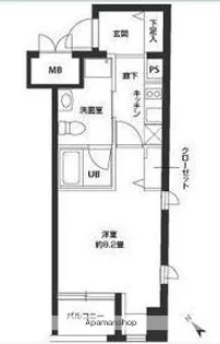 ニューシティアパートメンツ新川Ⅱ【7階】の間取り