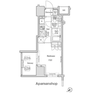 コンフォリア浅草橋【8階】の間取り