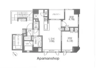 BELISTA日本橋小伝馬町【12階】の間取り