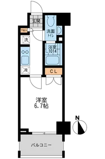1Kの間取り画像
