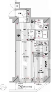 メインステージ蔵前【2階】の間取り