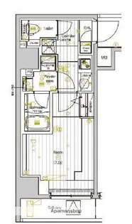東京都墨田区亀沢4丁目【マンション】の間取り