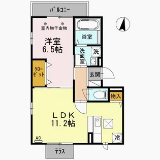 アプロ東小松川【1階】の間取り