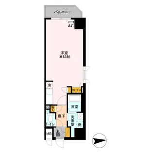 DーROOM STAY 両国【4階】の間取り