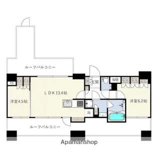ESーGRANDE木場公園【7階】の間取り
