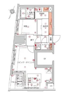 東京都千代田区岩本町1丁目【マンション】の間取り