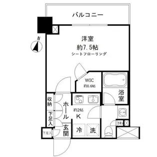 JP NOIE 亀戸【4階】の間取り