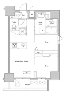 東京都墨田区緑2丁目【マンション】の間取り
