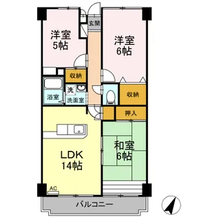コンフォール瑞江 Ⅰ【I103号室】の間取り
