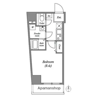 クオリタス両国【5階】の間取り