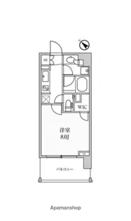 ディームス日本橋水天宮【10階】の間取り