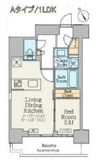 東京都江東区永代1丁目【マンション】の間取り