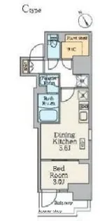 東京都江東区永代1丁目【マンション】の間取り