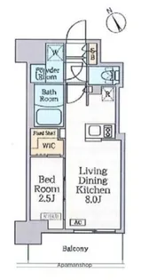 東京都江東区永代1丁目【マンション】の間取り