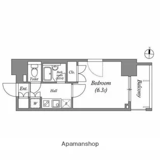 ステーションフロント両国【7階】の間取り