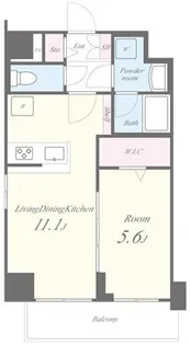 イート アパートメント ヴェリタス【3階】の間取り