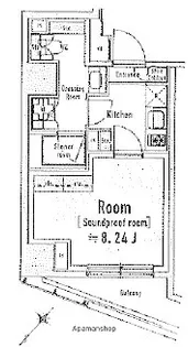 東京都中央区八丁堀3丁目【マンション】の間取り