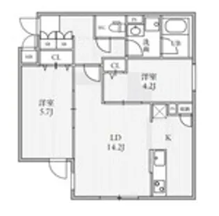 東京都江東区大島7丁目【マンション】の間取り