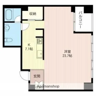 マストライフ月島【2階】の間取り