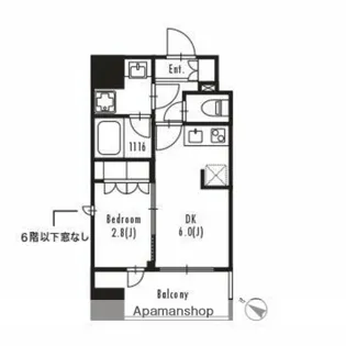 プライマル森下Ⅱ【6階】の間取り