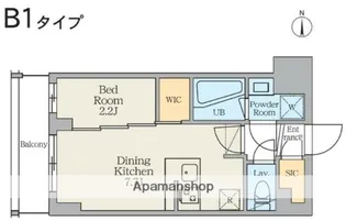 クレストコート東日暮里【2階】の間取り