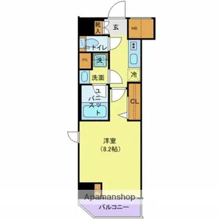 ジェノヴィア上野スカイガーデン【5階】の間取り