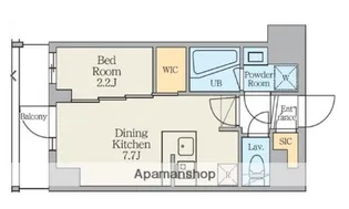 クレストコート東日暮里【2階】の間取り